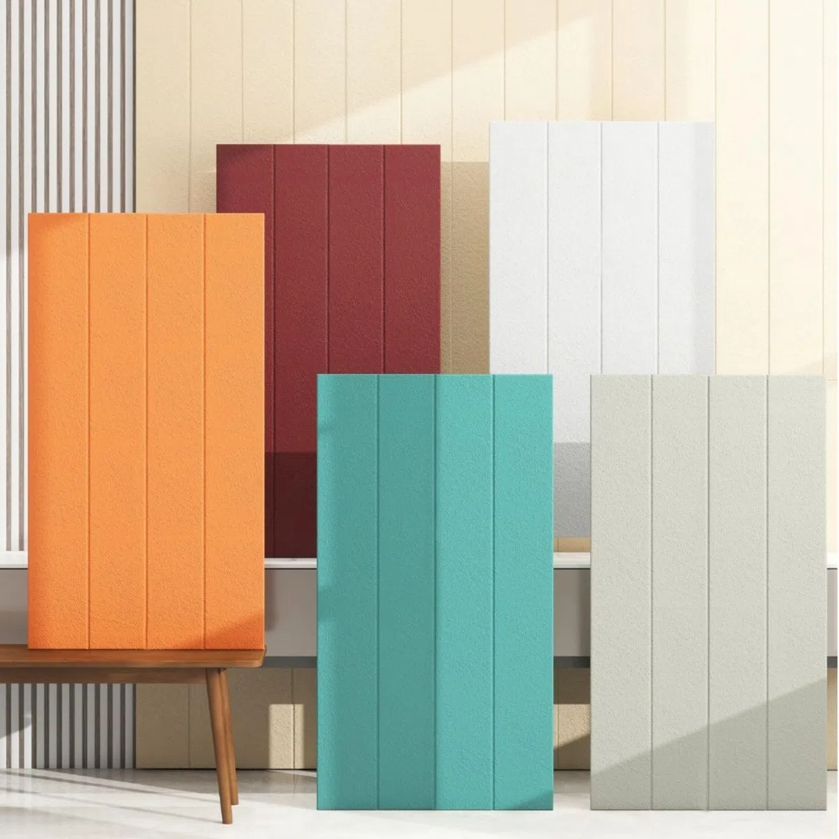 Lot de 10 panneaux muraux pour tête de lit capitonnée, imperméable, anti-collision, tapis mural autocollant pour décoration de chambre à coucher, gris