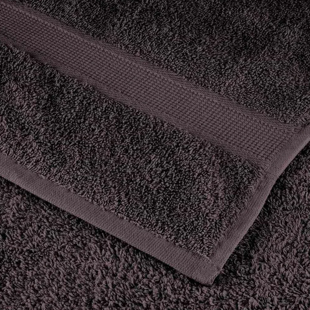 Frog Lot de 2 gants de toilette Anthracite 15 x 21 cm 360 g/m² en coton éponge absorbant, doux, moelleux à séchage rapide pour salle de bain, sauna, sport et bien-être