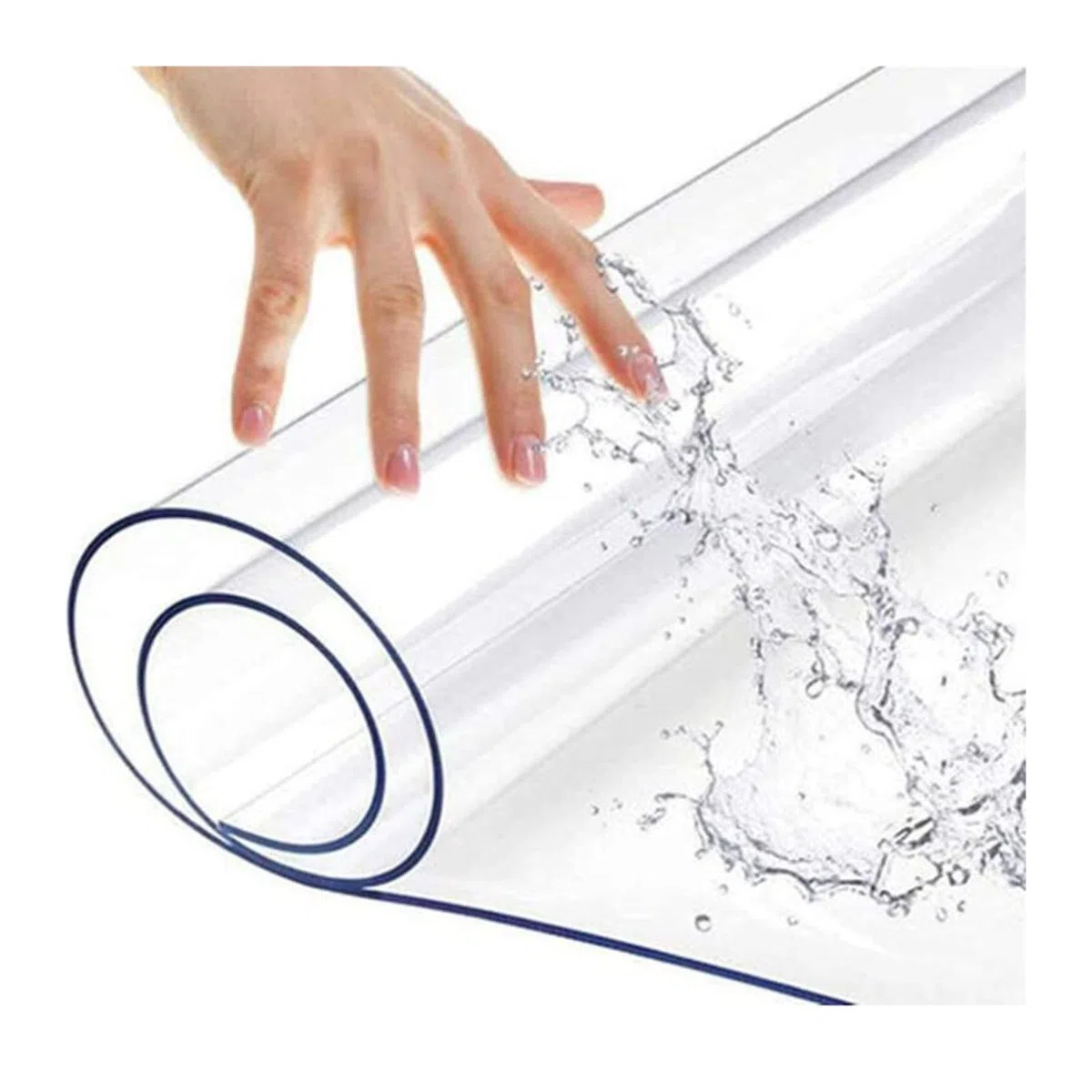 Protection de tapis en PVC transparent – Rouleau de vinyle antistatique à fort impact de 1 mm d'épaisseur pour la maison et le bureau – Tapis de sol antidérapant multifonction