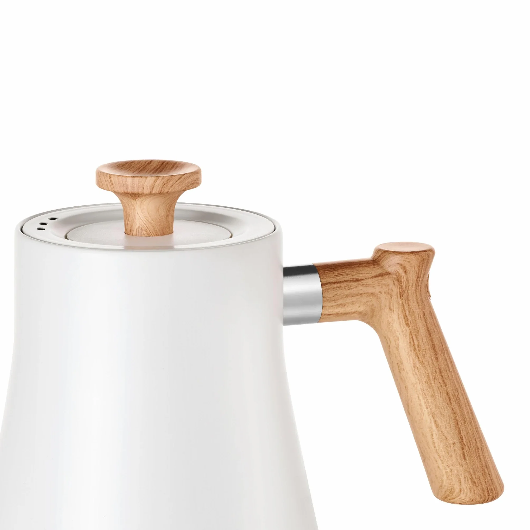 Panda Tea - Bouilloire Electrique à Col de Cygne - 900 mL - Bec Long Précis - Bouilloire Thermostat Réglable - Acier Inoxydable - Bouilloires électriques à chauffage rapide pour l'eau