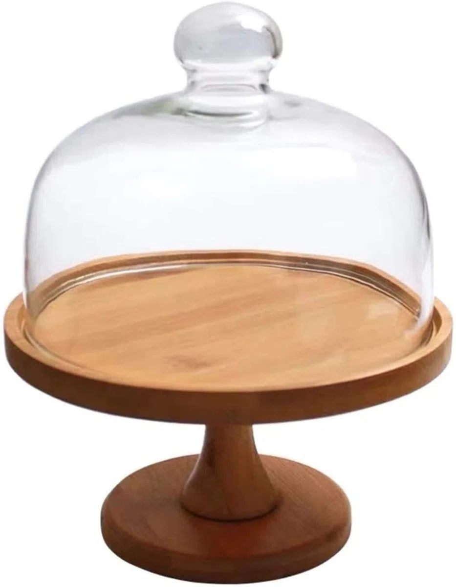 Présentoir à gâteaux, Table à Desserts, hôtel, Restaurant, présentoir à gâteaux, Fromage et Pain, Couvercle de Conservation des Aliments (Taille : 24,8 cm) (20 cm)