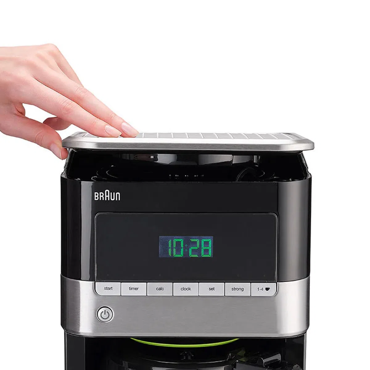 Braun KF7120 Black Cafetière de 12 tasses programmable Inox/Noir 1000 W
