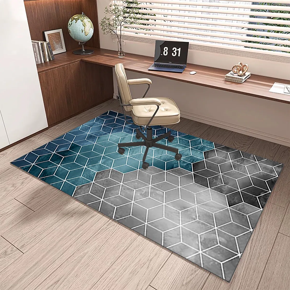 Tapis de Protection pour Chaise de Bureau, Tapis Gaming Sol, 180 x 200 cm Tapis sous Chaise Bureau pour parquet, sols durs, Fauteuils de Gaming, Tapis pour Chaise de Bureau, Tapis de Sol Gamer