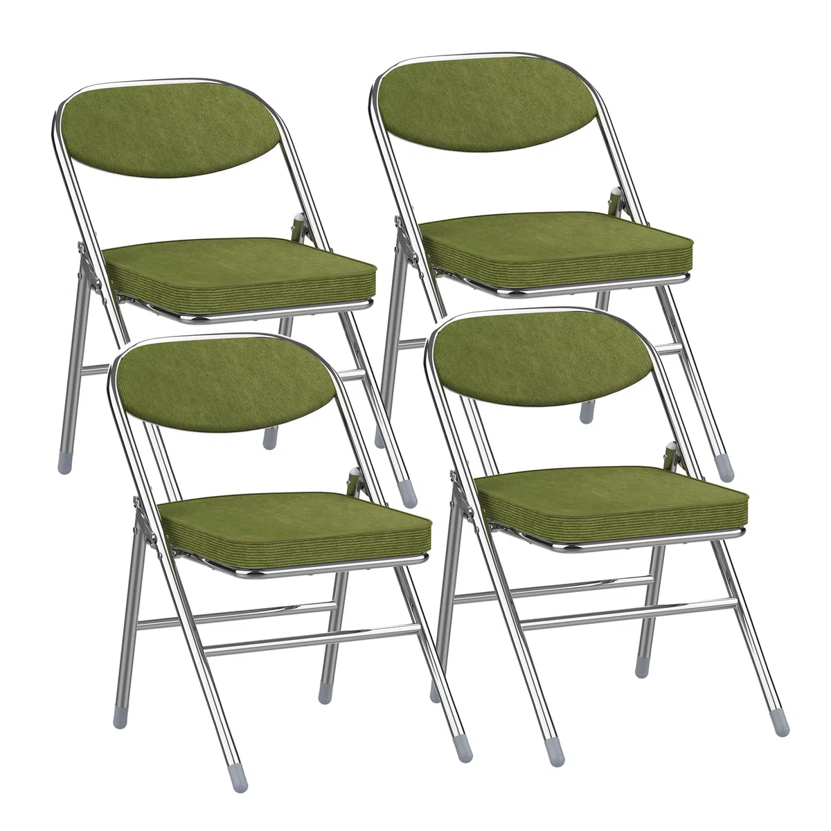 4 chaises Pliantes rembourrée pour Camping Balcon Jardin Restaurant