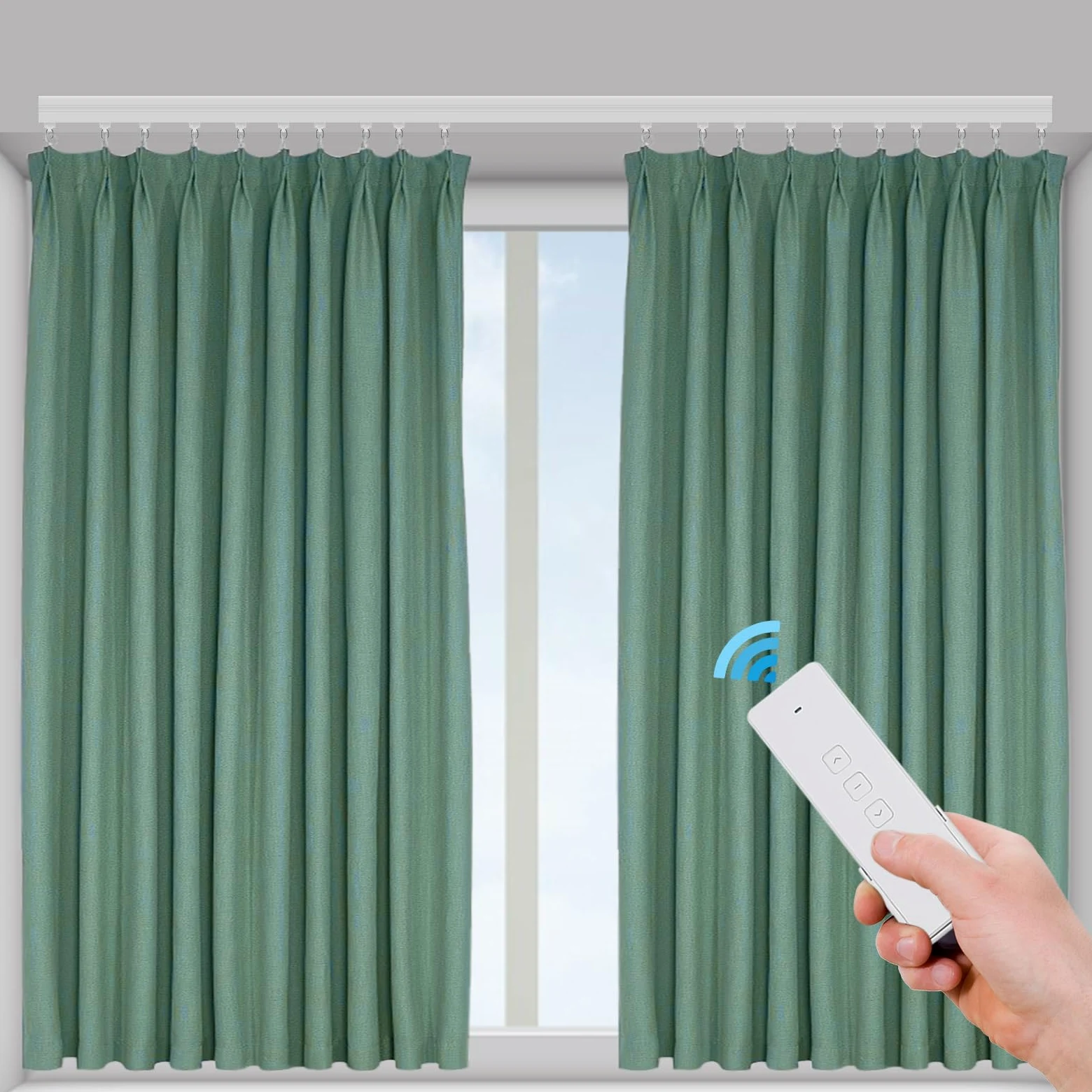 Rail de rideau motorisé, rail de rideau électrique avec rail automatique, système Smart Track Kit Smart Curtains